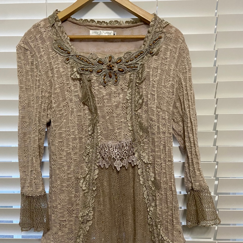 Light brown Elegant Top